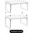 Sorbus 2 Tier Foldable and Stackable Storage Shelf Organizer Stand and Rack