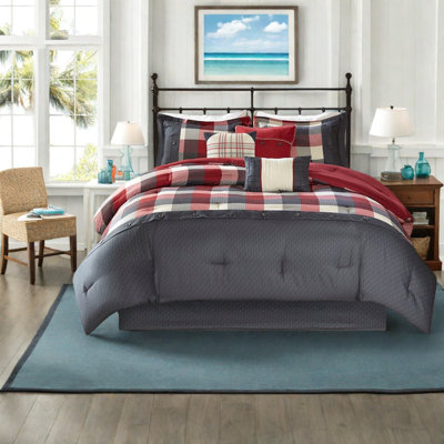 Charming 7-piece Bedding Set, Polyester, Farmhouse Style Comfort
