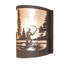 1 - Light Flush Mounted Sconce
