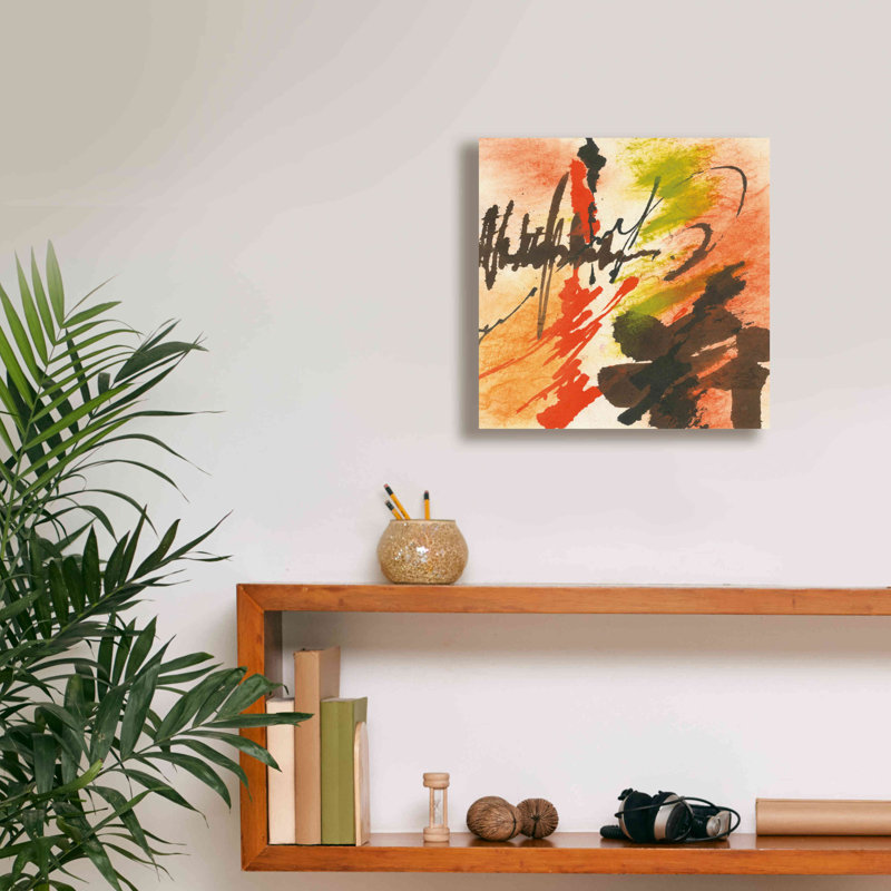 «Graffiti Orange II» par Chris Paschke, estampe numérique sur toile, H 12 po x l 12 po x P 0,75 po