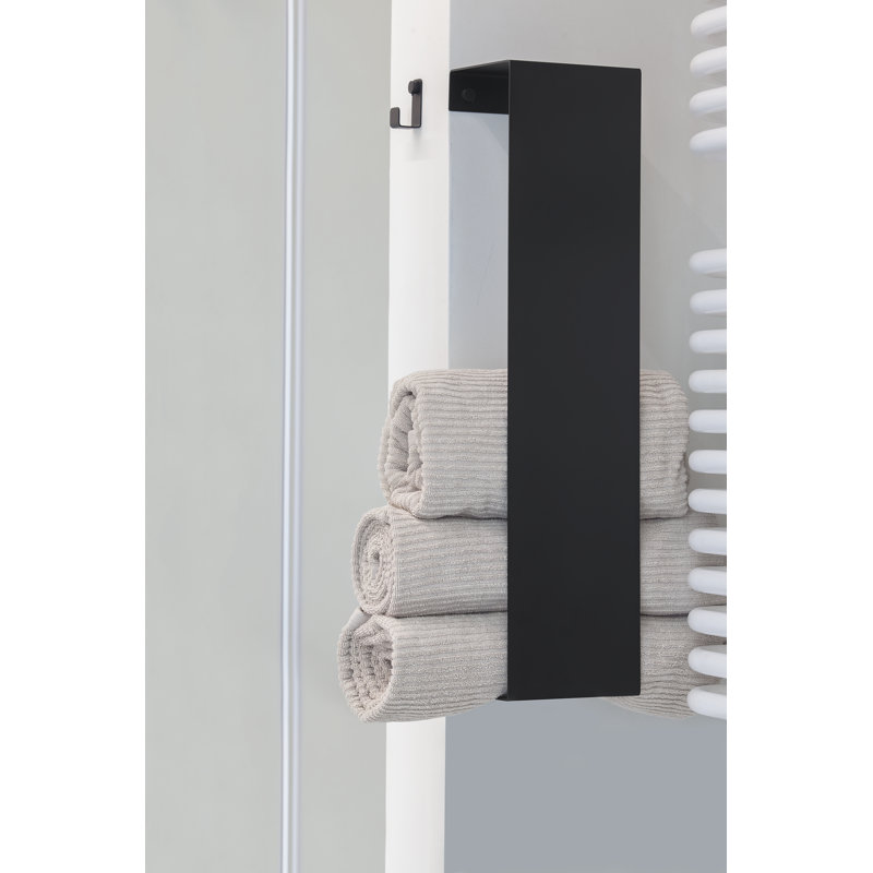 TERMA 1 Wall Towel Rack, Black