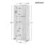 Armoire de rangement 71 po H avec tablette réglable et système de rangement multiple-1515898037