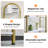 Arched Five Tier Bookshelf Metal Frame Design Tall Standing Open Storage Shelf Modern Display Rack For Bedroom Living Room And Home Office Use-415874249-415874295