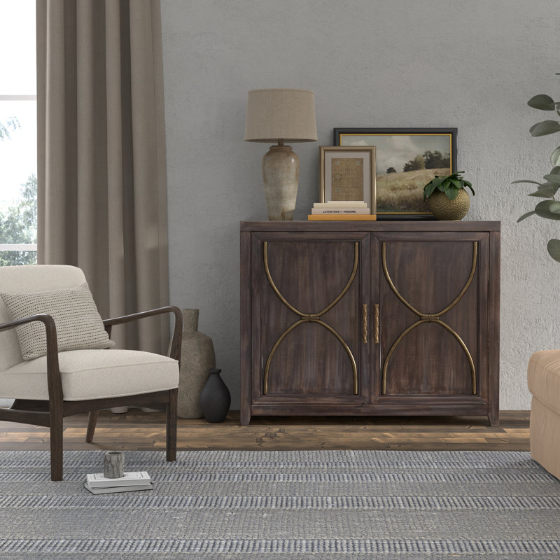 Details 48'' W Solid Wood Credenza