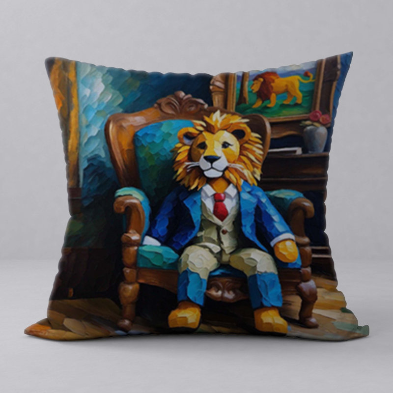 Polyester Throw Square Pillow Cover & Insert