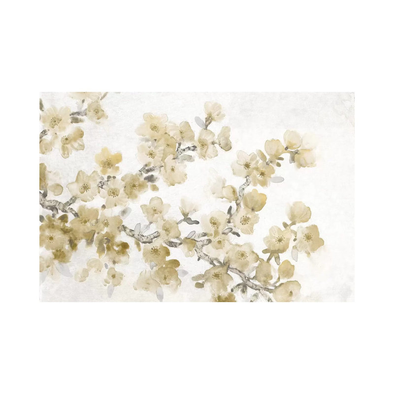 Neutral Cherry Blossom Composition II by Tim OToole - Wrapped Canvas Painting, 101.6 cm H x 66.04 cm W x 1.91 cm D
