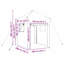 Greenhouse Folding with Roof with Storage Green Iron Garden Structure