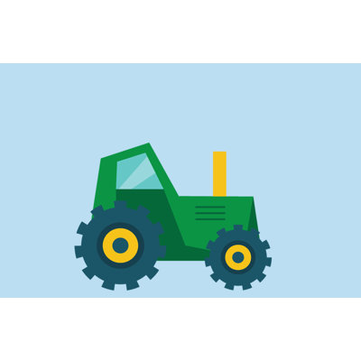 Décalcomanie murale tracteur Ingham