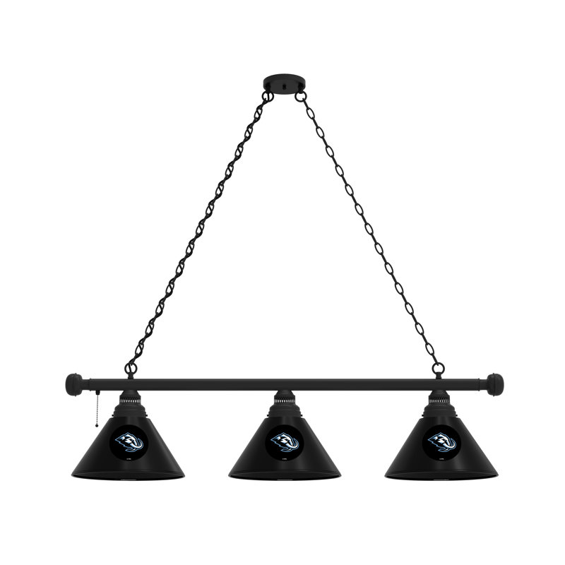 3 - Light Pool Table Lights Pendant, Black, Arizona Coyotes
