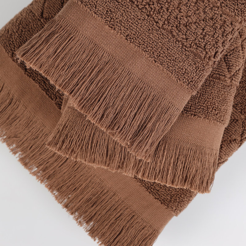 Ensemble de serviettes de bain 8 pièces Blue Nile Mills, Chocolat, Ensemble de serviettes 8 pièces