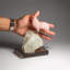 Genuine Polished Hand Carved Quartz Rooster On A Quartz Matrix (8"H)