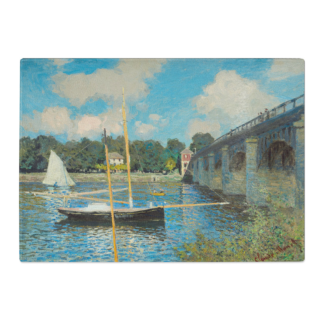 The Bridge at Argenteuil by Claude Monet Chopping Board
