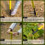 Outil d'extraction de mauvaises herbes à 4 griffes Gardenized
