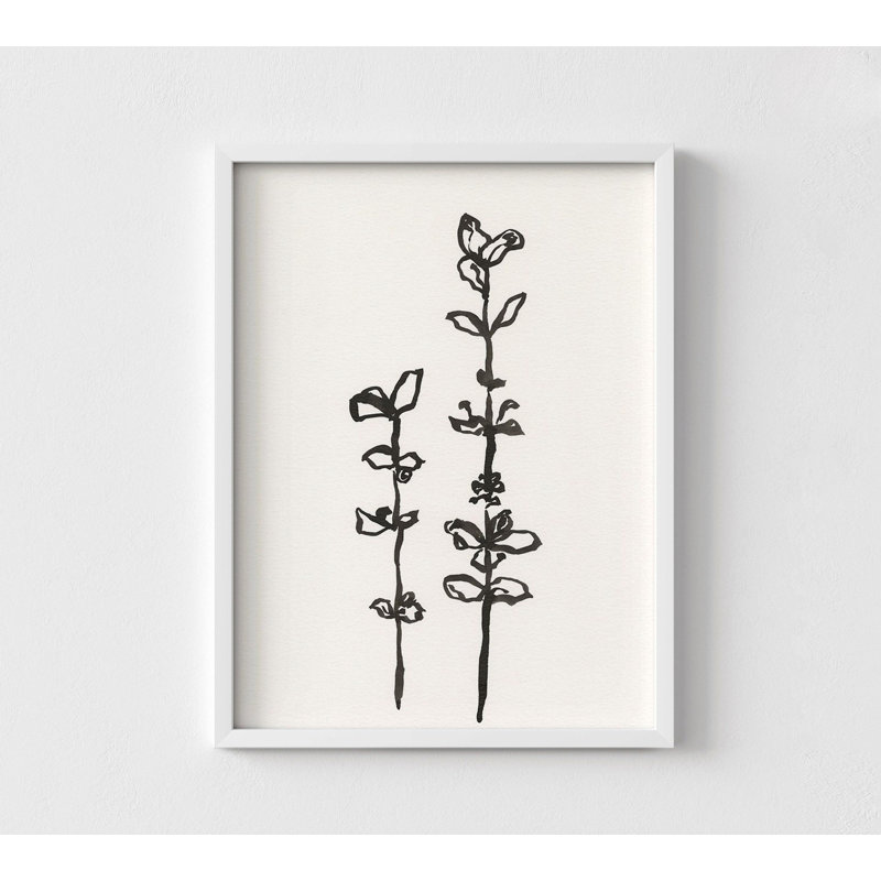 Reproduction délicate de feuilles en noir et blanc, impression de croquis de feuilles, impression de nature noir et blanc, impression de plantes de chambre minimaliste