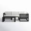Avion 5 Piece Sectional Set - Black-1426329050-1414265629