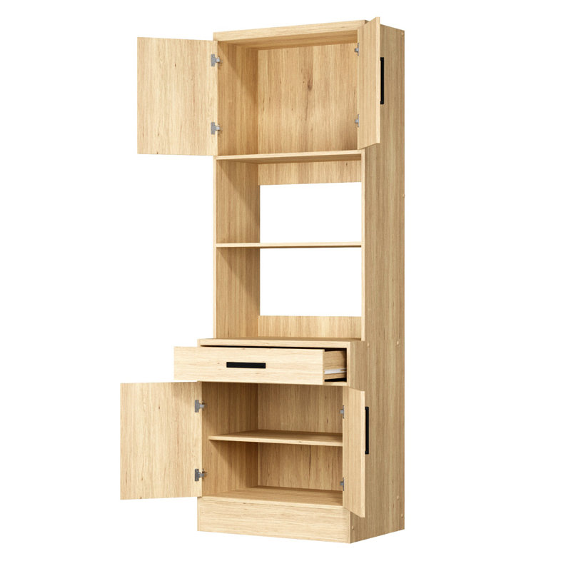 71'' Garage Cabinet, Natural Oak