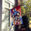 Drapeau patriotique de la maison américaine-112698589