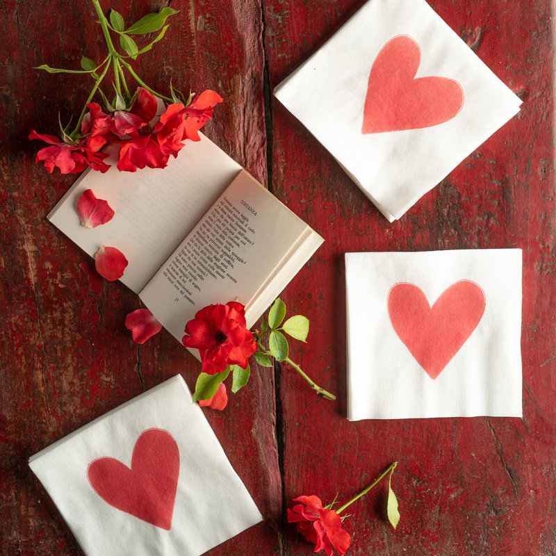 Papersoft Napkins Hearts Cocktail Napkins