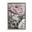 Detailed Stacked Roses Grey Framed Floater Canvas Wall Art, design by Annabelle Hall-321552303-321258943
