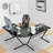 Humph L-Shaped Metal Base Writing Desk-84705838