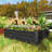 Outsunny 4' X 4' X 1' Galvanized Raised Garden Bed, Planter Raised Bed With Steel Frame For Vegetables, Flowers, Plants And Herbs-1256304285-1256304289