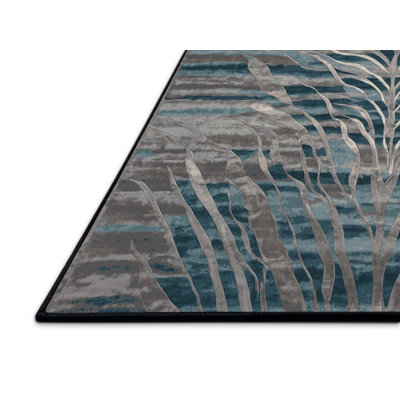 Silky Soft Plush Gray Area Rug