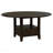 Dark Cocoa Round Dining Table With Drawer