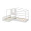 Lit simple en bois avec clôture-417821807