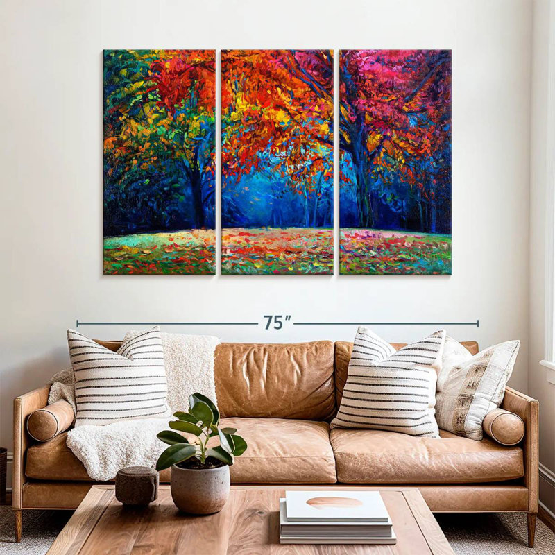 Harnek Impressionist Forest, 42" H x 65" W