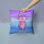 Coussin décoratif intérieur/extérieur aquarelle hibou-2039318236