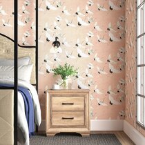 Light Pink Fabric, Wallpaper and Home Decor
