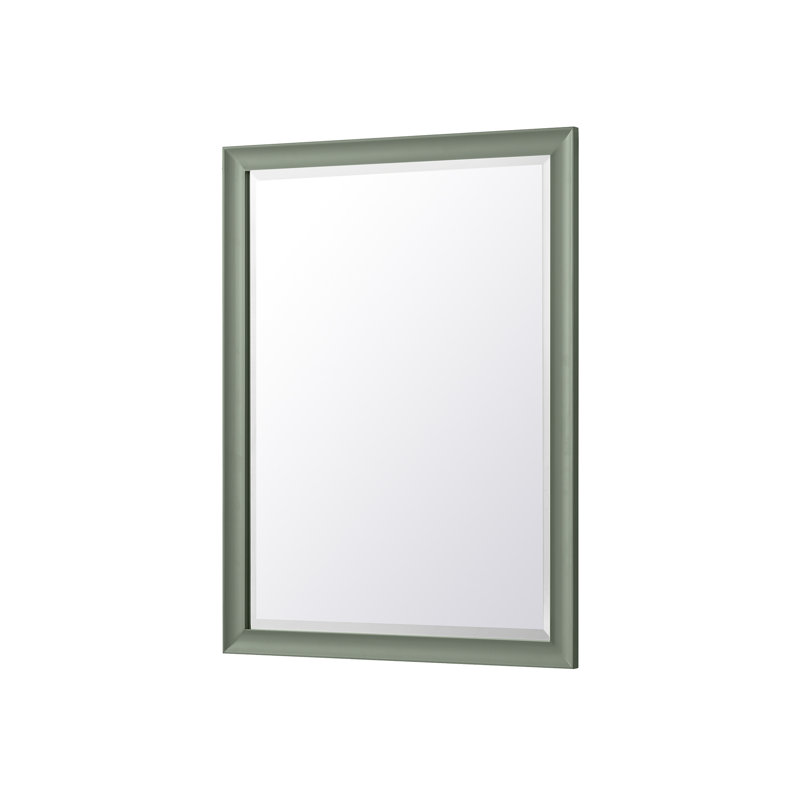 Glenbrooke Solid Wood Wall Mirror, Smokey Celadon, 40" x 30"