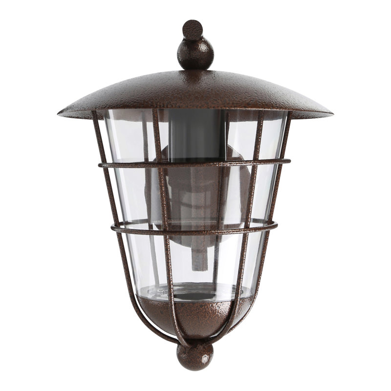 Afton Outdoor Wall Lantern, Brown