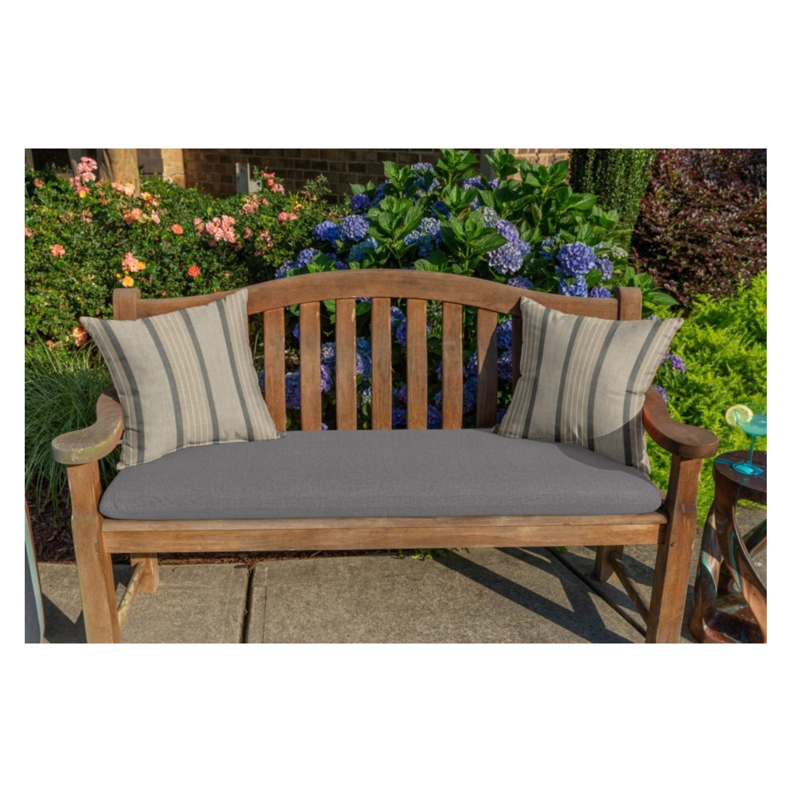  Outdoor Square Pillow Cover & Insert, 20"H x 20"W, Cove Pebble Sunbrella®
