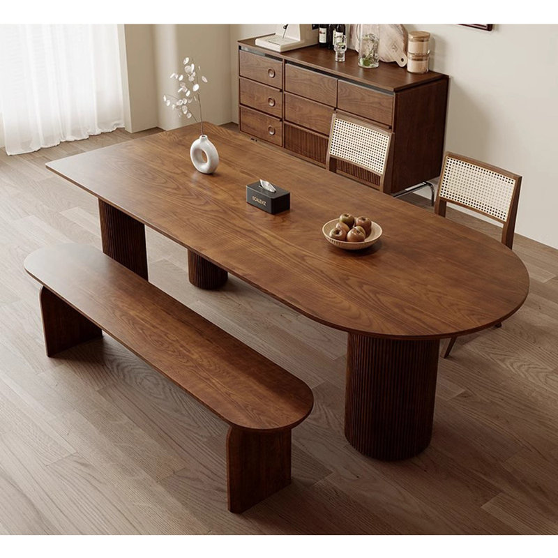 Table de salle à manger Vasthi, H 29,5 po x L 78,7 po x l 31,4 po
