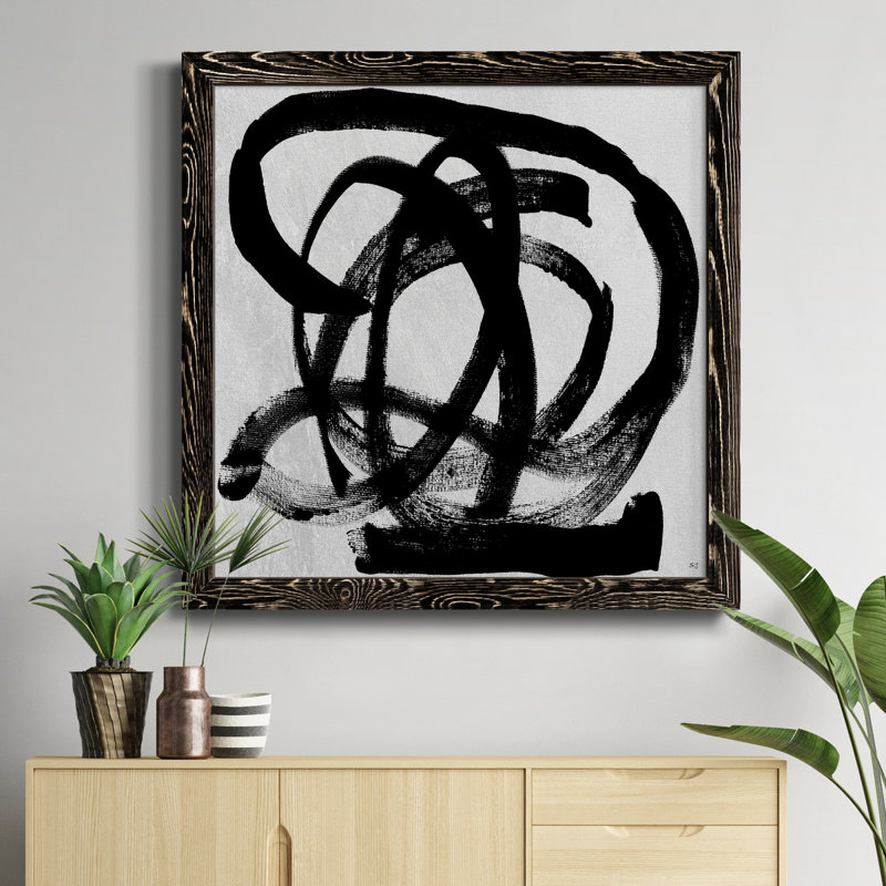 Paris minuit - Peinture sur toile encadrée, H 34,5 po x l 34,5 po x P 1,5 po, Toile avec cadre noir