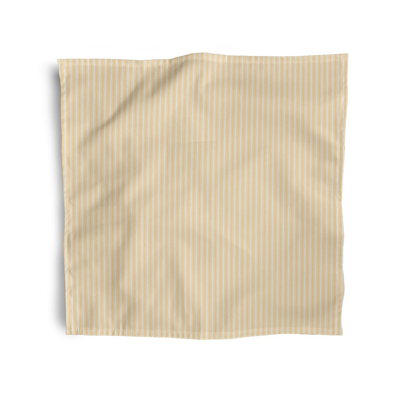 Laymon Polyester Striped Square Napkin, Rust