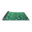 Tapis vert à motif floral-850114866