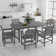 6 - Person Rectangular Outdoor Dining Set with 6 Chairs, Hdpe Patio Dining Table Sets