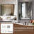 Metal Framed Pivoting Bathroom Vanity Mirror Tilting Wall Mirror For Over Sinks-1058108059