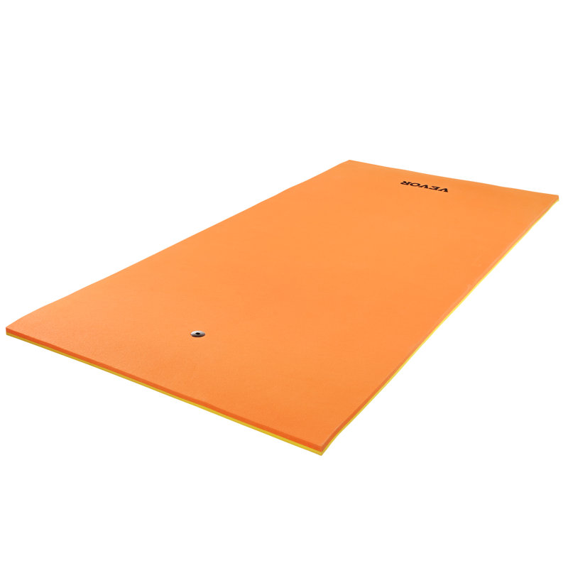 Large Orange and Yellow Tear-Resistant XPE Foam Floating Island