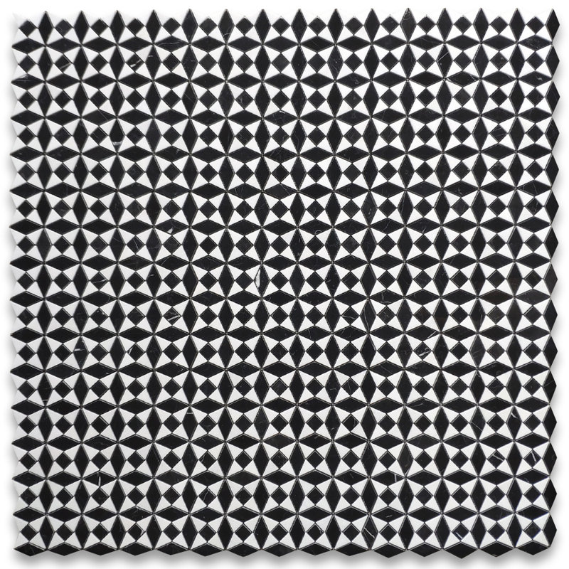 12 in. x 12 in. Polished Marble Tile