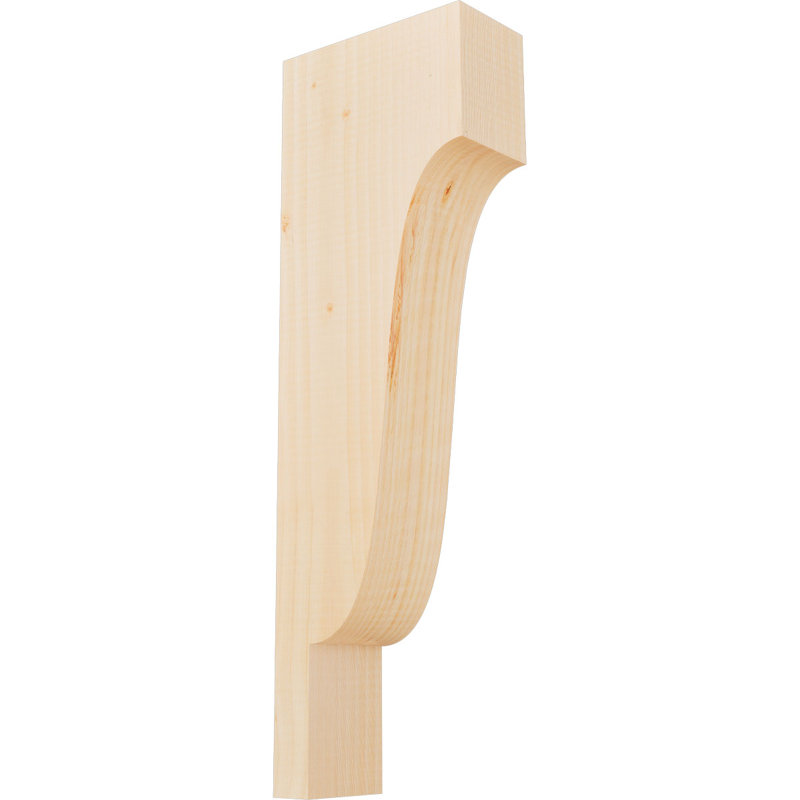 Newport Corbel, H 24 po x l 3,5 po x P 8 po, Sapin de Douglas, Lisse