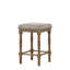 Tabouret à hauteur de comptoir et tissu beige