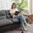 72.4" Cordury Soft Armless Futon Sofa Bed-505392183