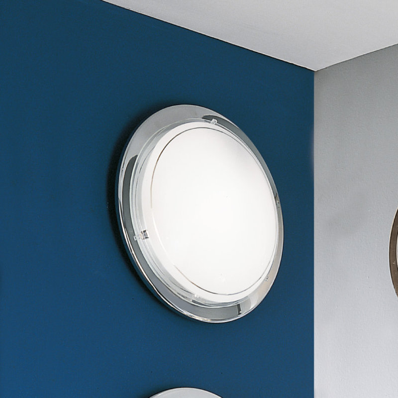 Mairead Flush Mounted Sconce, Steel Body with Chrome Finish