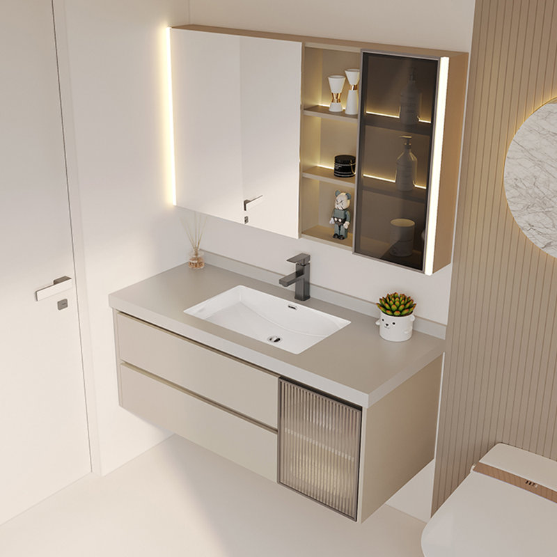 Armoire de salle de bain simple et moderne