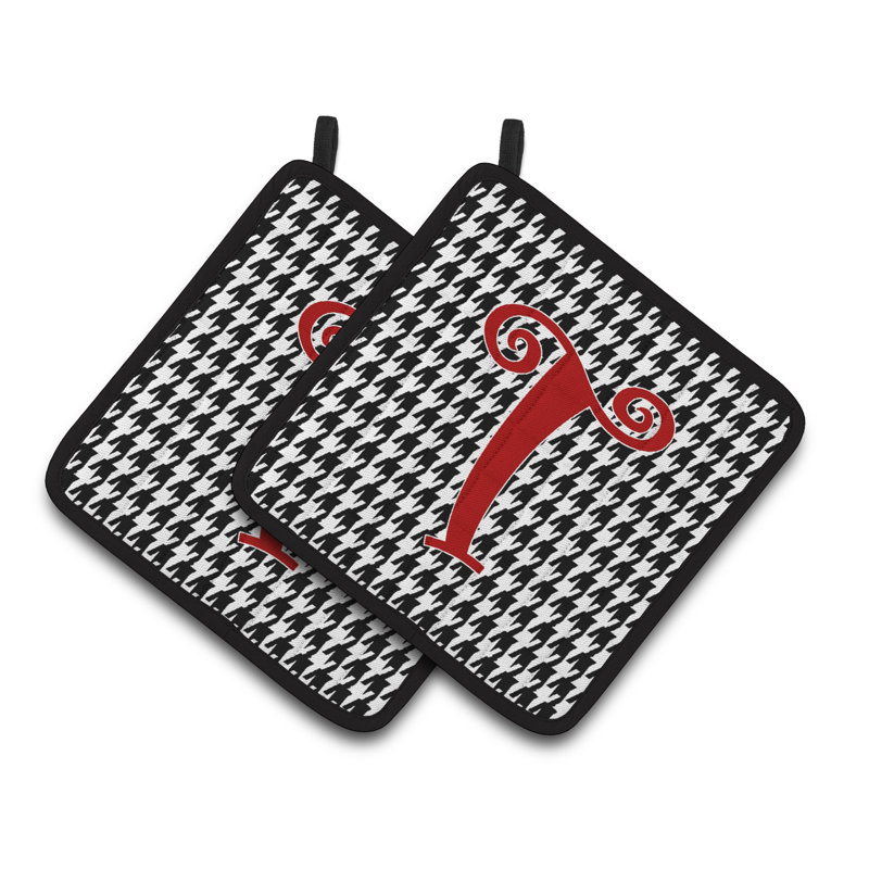 Cuisinier poignée Houndstooth, T
