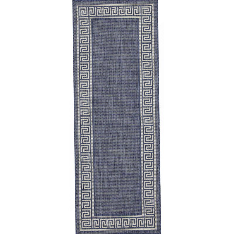 Tapis intérieur / extérieur bleu Sunshine, Rectangle 5 pi 3 po x 7 pi 3 po