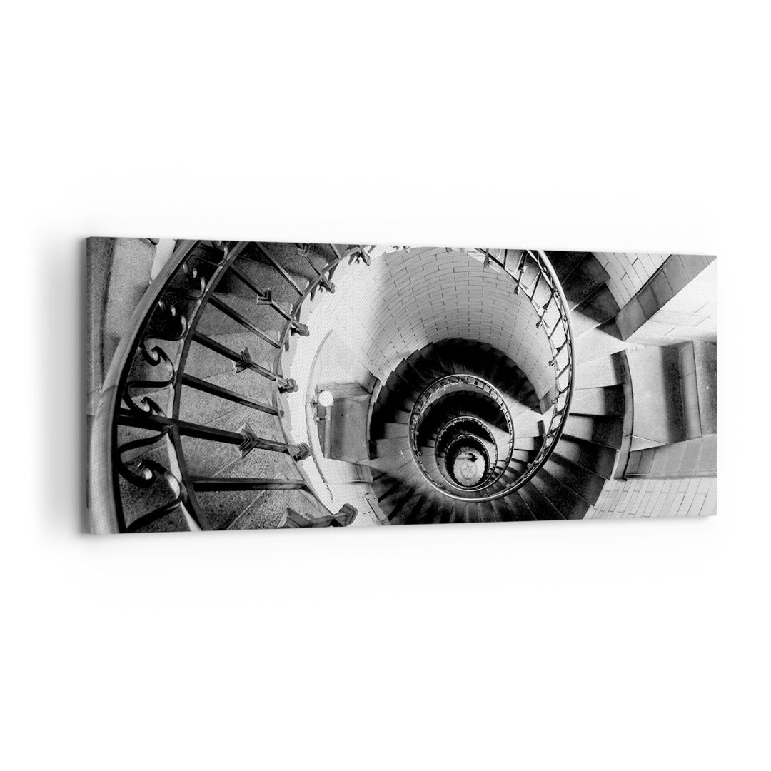 Leinwandbild Treppen-Spiral-Perspektive